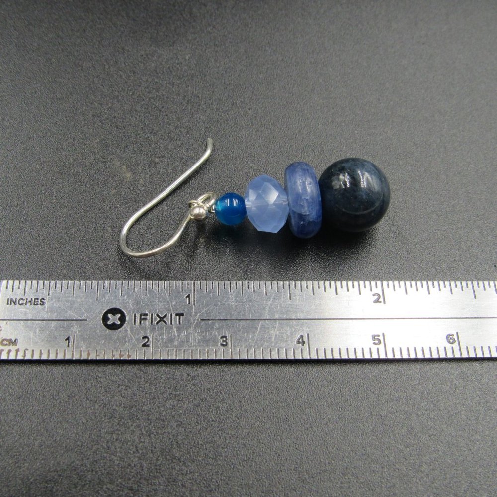 Sterling Silver Multiple Different Blue Stones Ea… - image 5